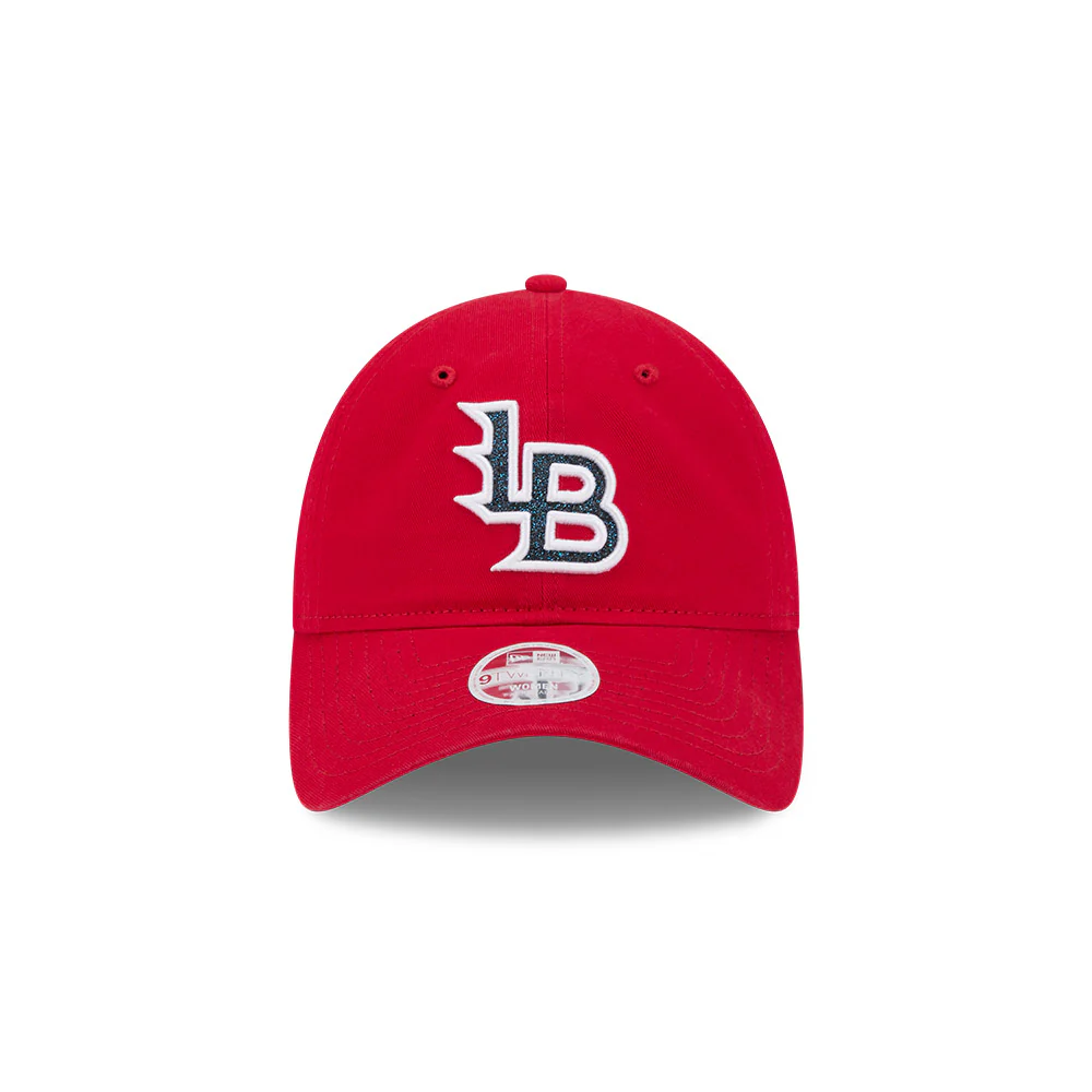 Louisville Bats Ladies 9TWENTY Glitter Cap (Red) - Image 3