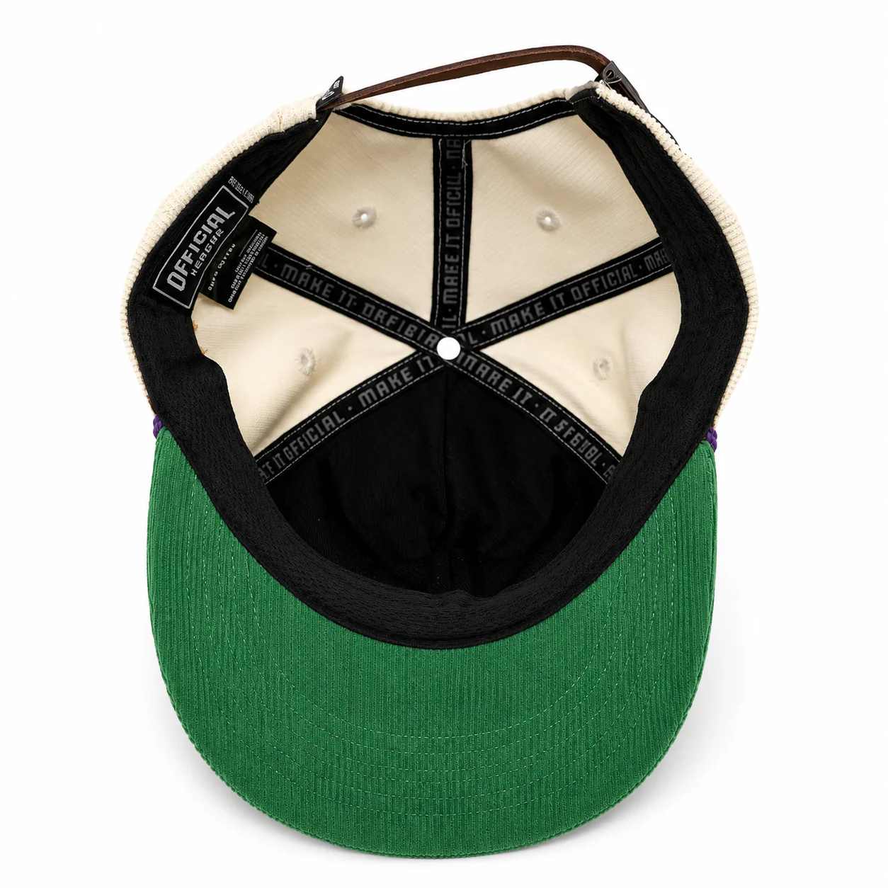 Louisville Bats Official League x Riverbats Corduroy Hat Adjustable (Cream) - Image 3
