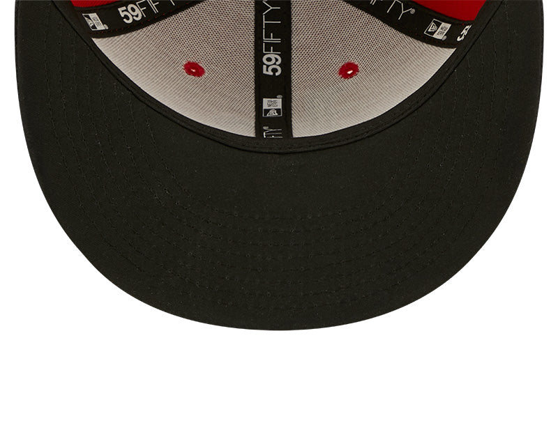 Louisville Bats New Era On-Field Low Profile 59FIFTY Fitted Hat - Red/Navy - Image 7