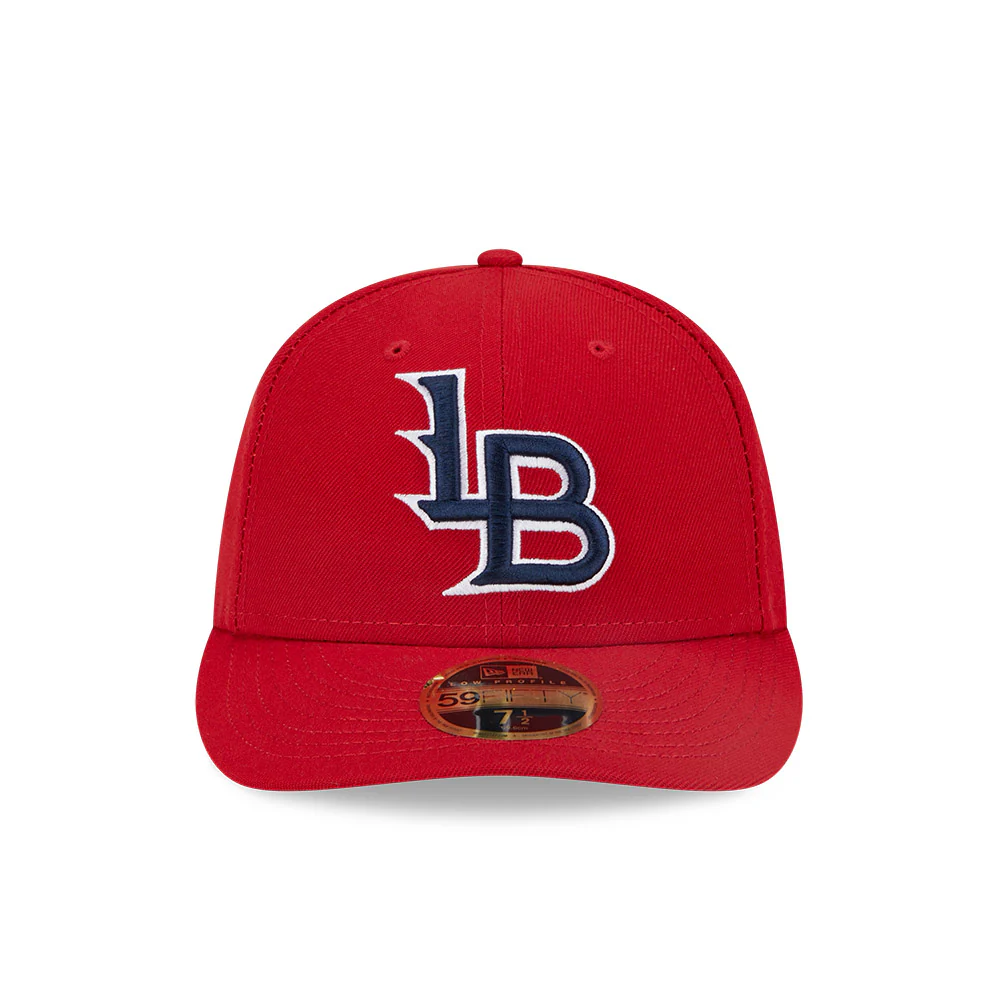 Louisville Bats New Era On-Field Low Profile 59FIFTY Fitted Hat - Red - Image 3