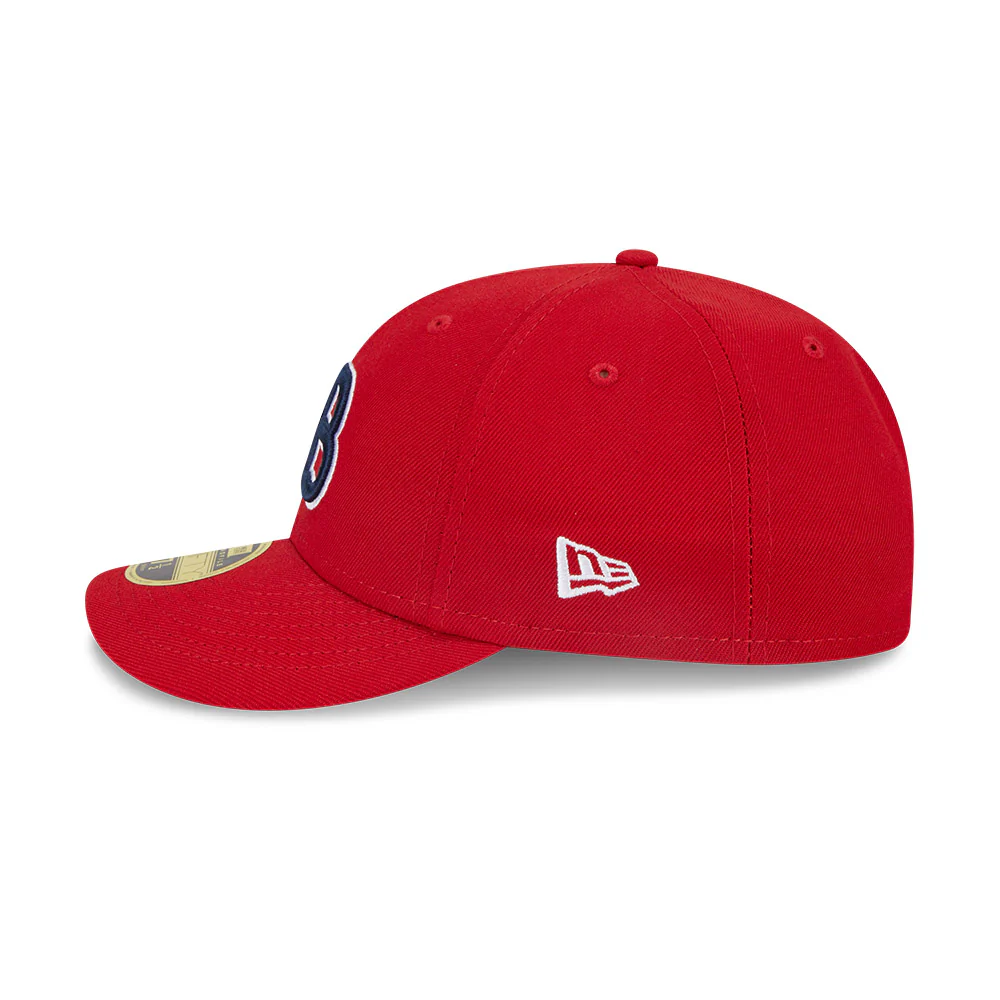 Louisville Bats New Era On-Field Low Profile 59FIFTY Fitted Hat - Red - Image 4