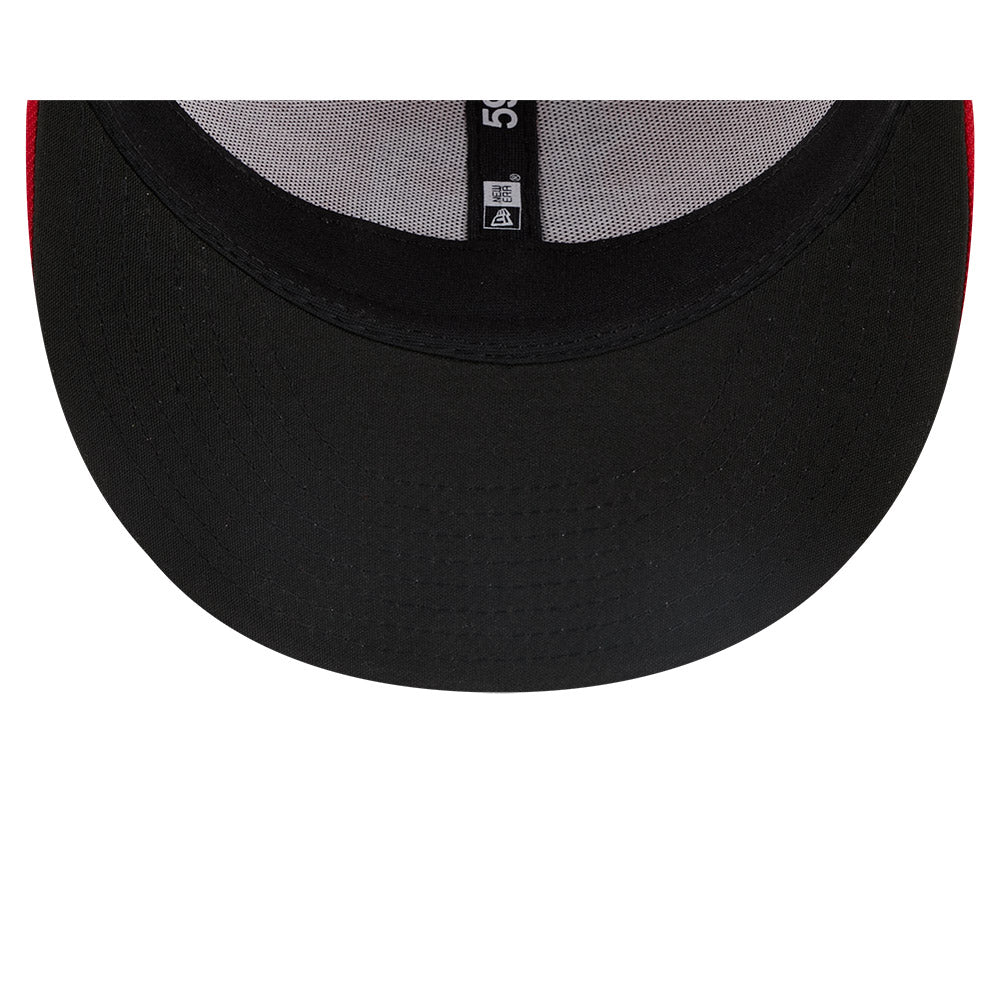 Louisville Bats New Era On-Field Low Profile 59FIFTY Fitted Hat - Red - Image 7